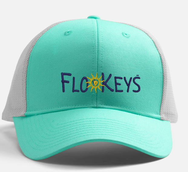 Teal trucker hat